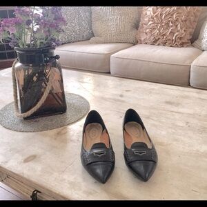 TOD’S Quality Luxury Black Leather Pointy Toe Flat Loafers Size 5 (36)